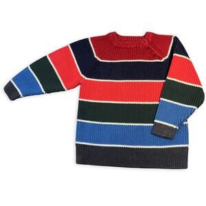 Children’s Place Toddler Boys Striped Sweater Multicolor Size 3T